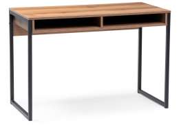 Компьютерный стол Леон Лофт 110х55х75 черный матовый / дуб делано темный (55x75)