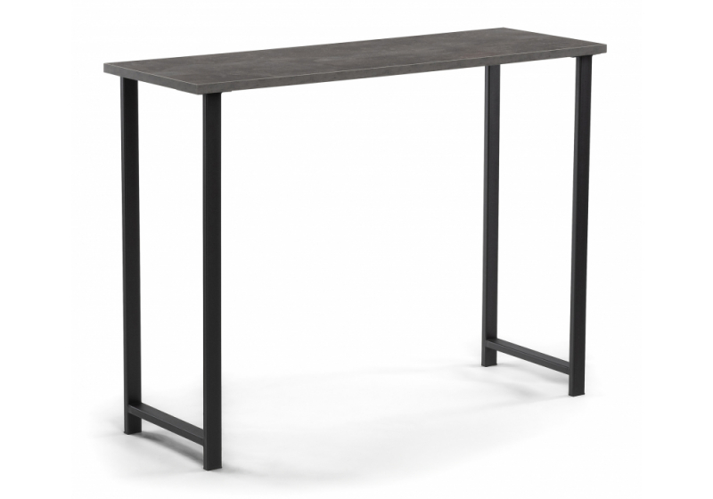 Барный стол Дилан Лофт 120х40х90 бетон темный (120x40x90). 